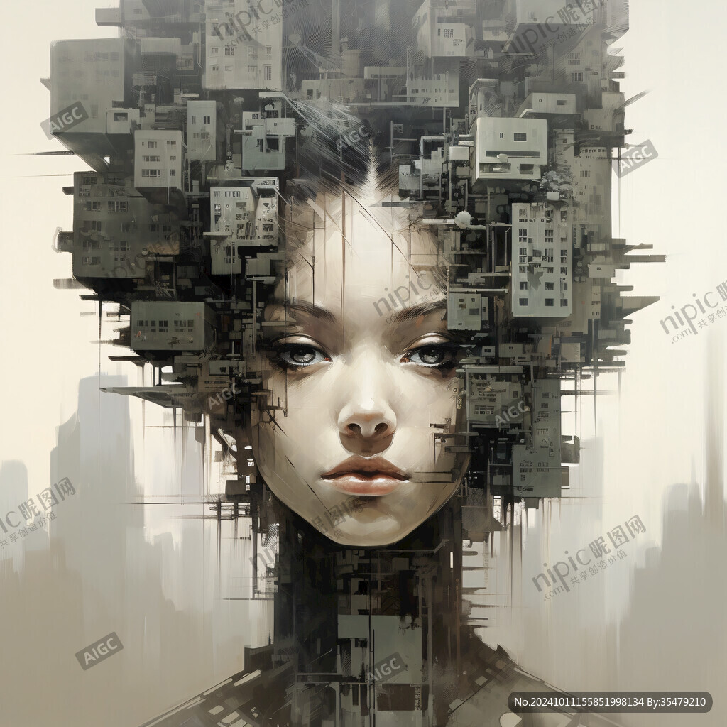 数字美女插画 数字美女插画
