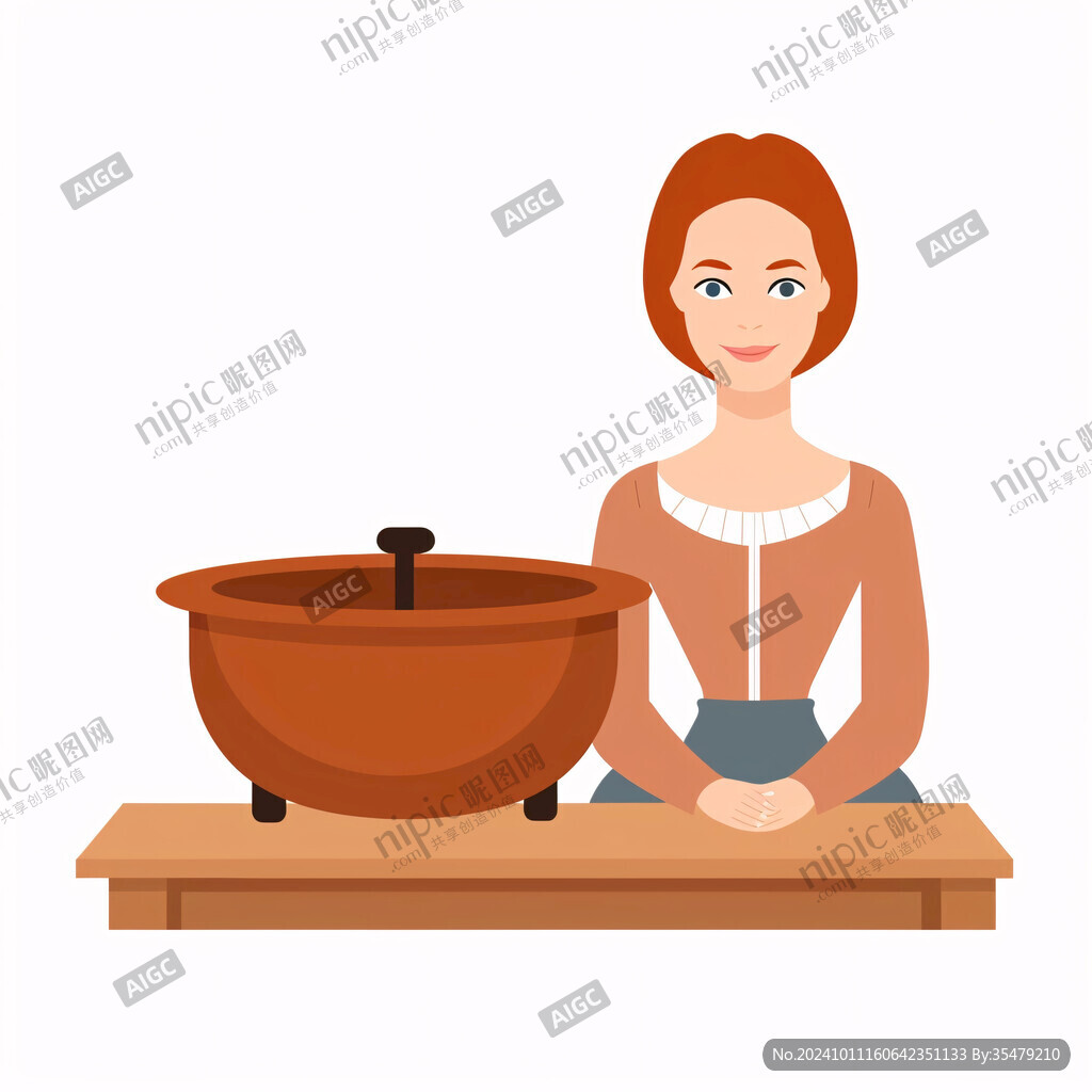 美女煮飯美女盛湯