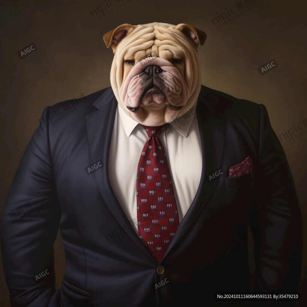 穿著西服的動物
