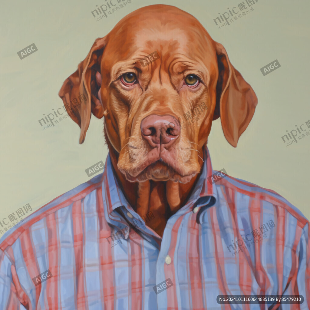 狗狗寫實插畫
