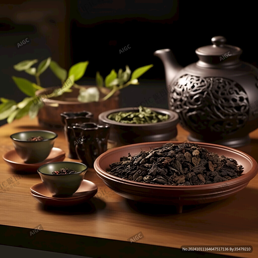 茶館茶樓茶室品茗素材