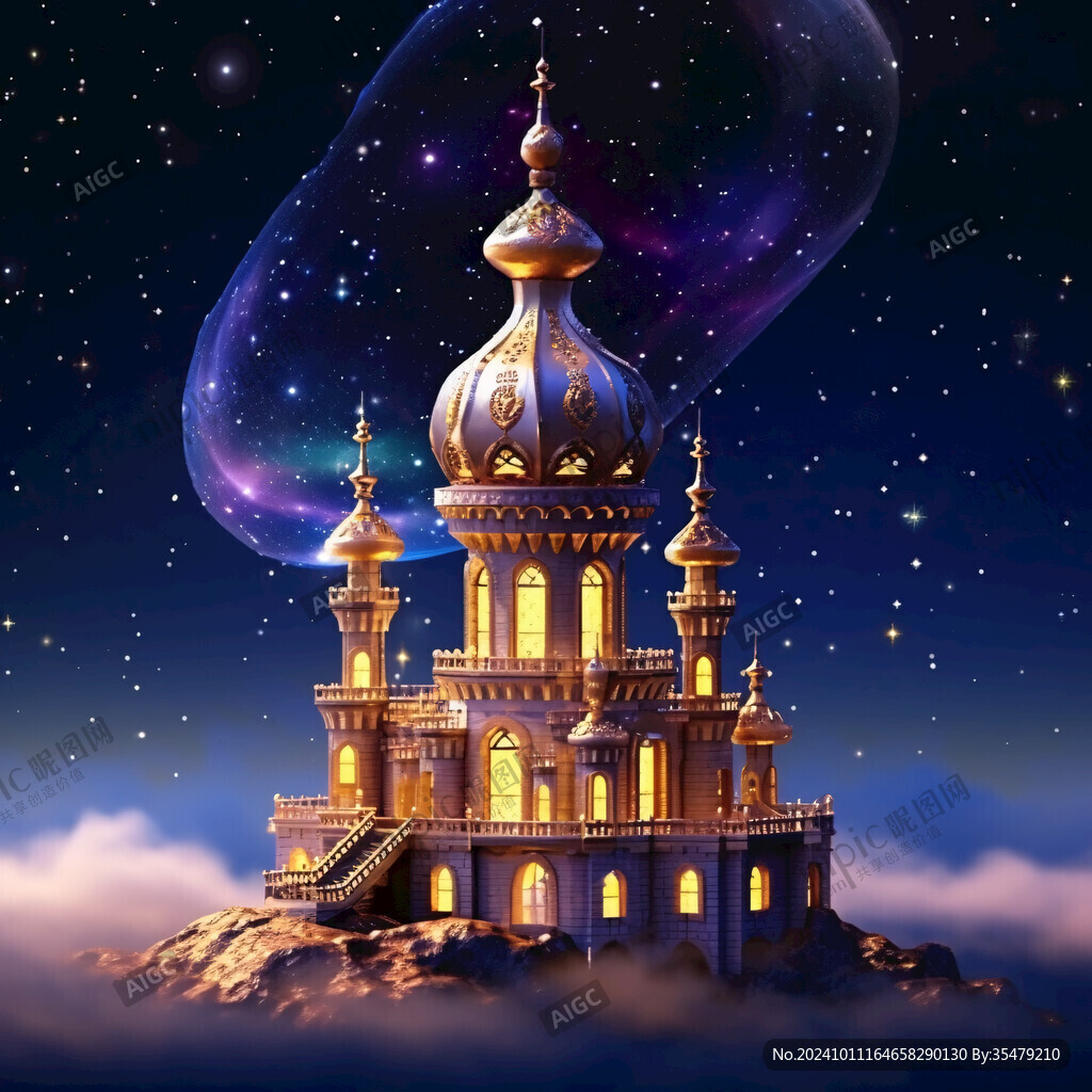 星空下城堡