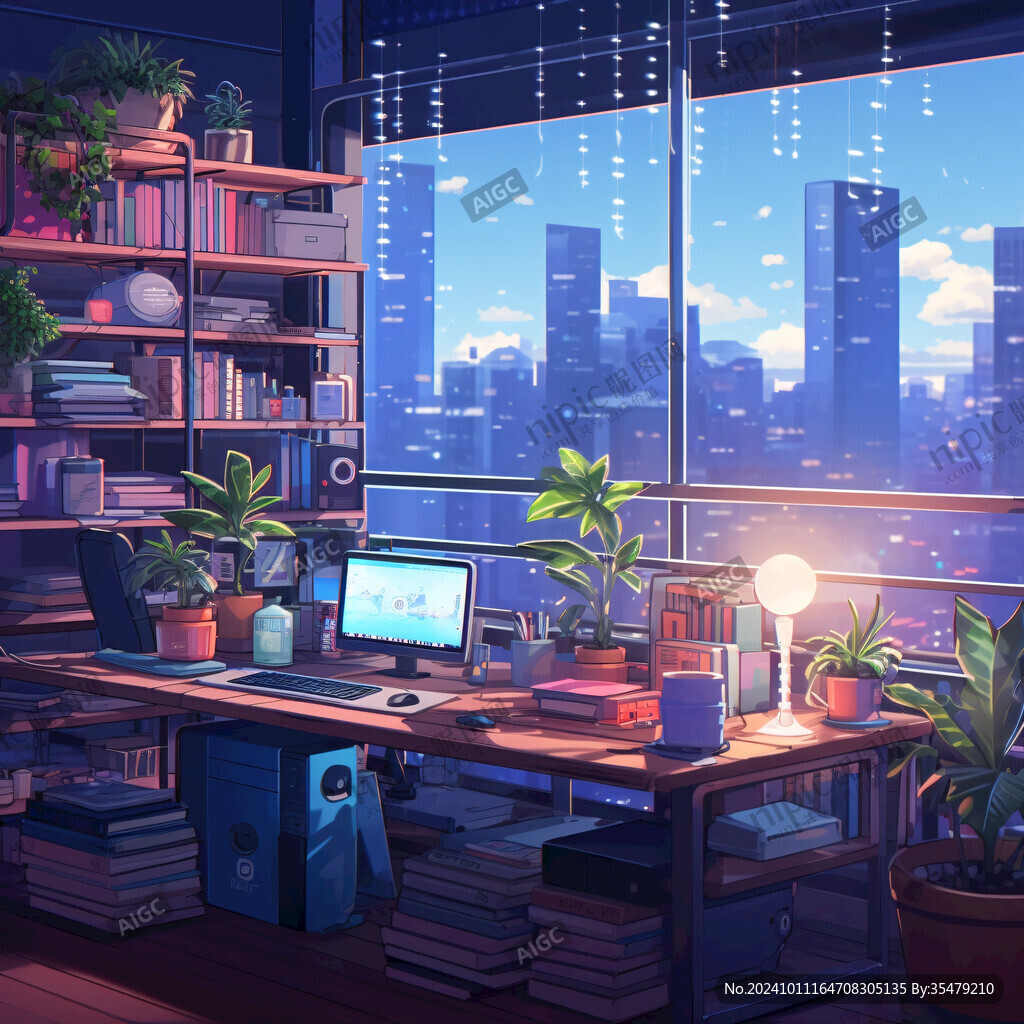 書房插畫