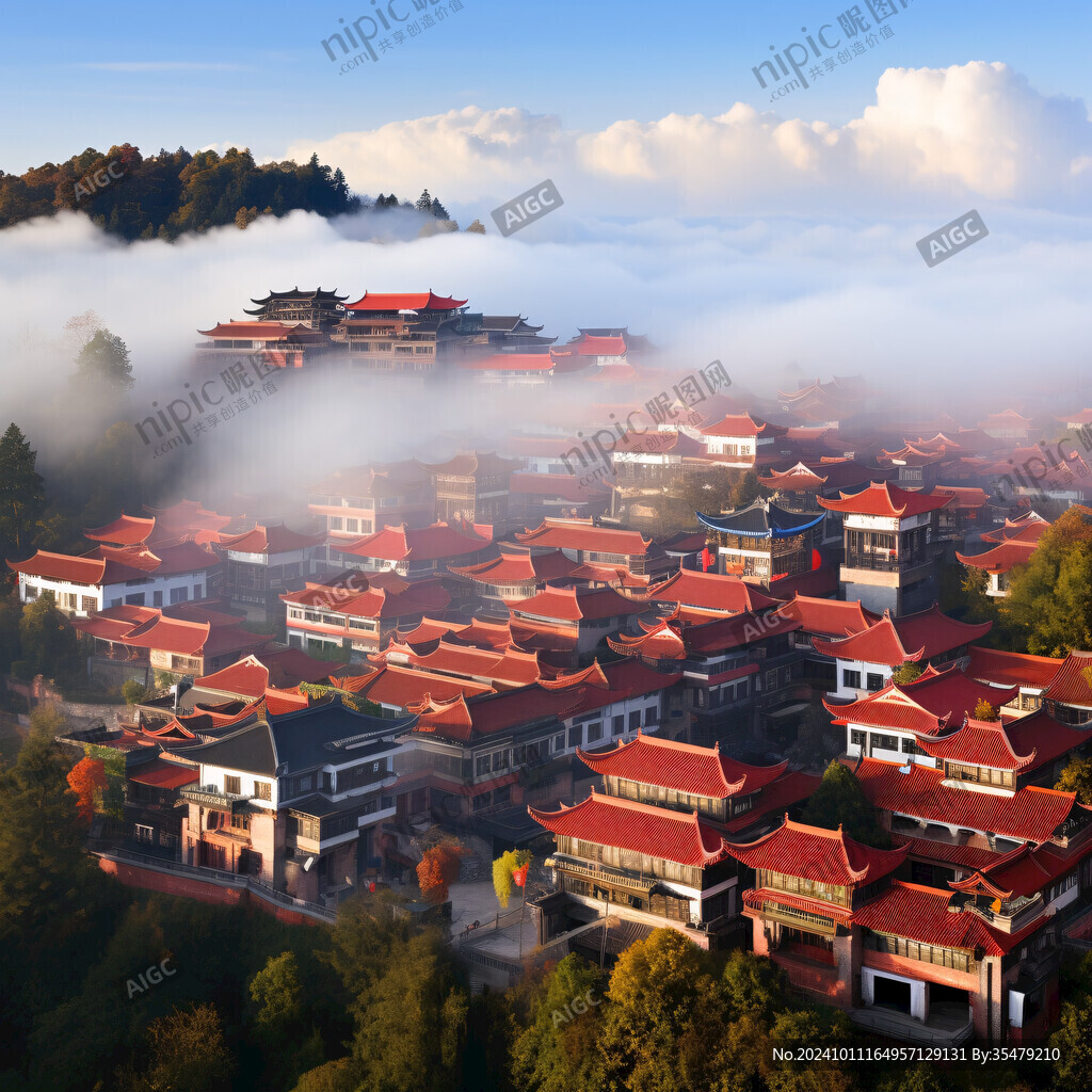 茗陽閣霧景