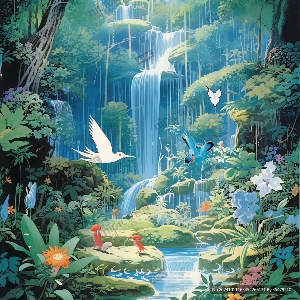 奇幻森林插畫