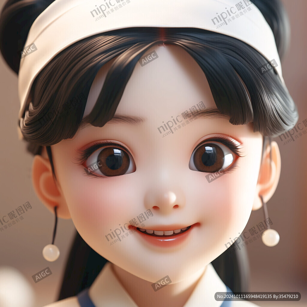 可愛女孩人物定制