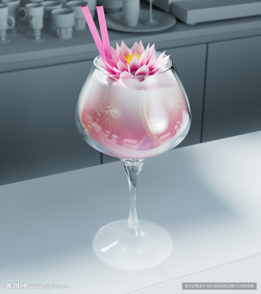 跳舞的雞尾酒變形C4D動畫