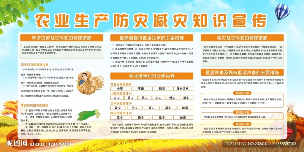 農(nóng)業(yè)生產(chǎn)防災(zāi)減災(zāi)知識宣傳