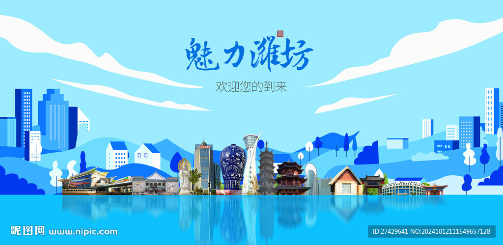 濰坊城市旅游展板