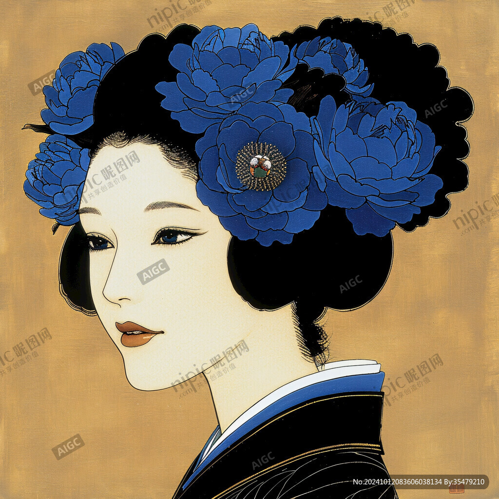 插畫藝妓