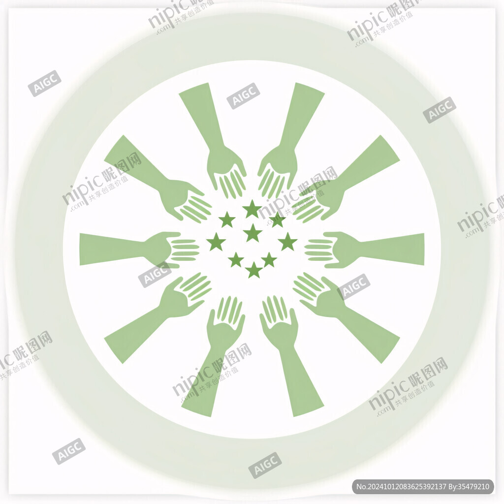 攜手團結協作logo
