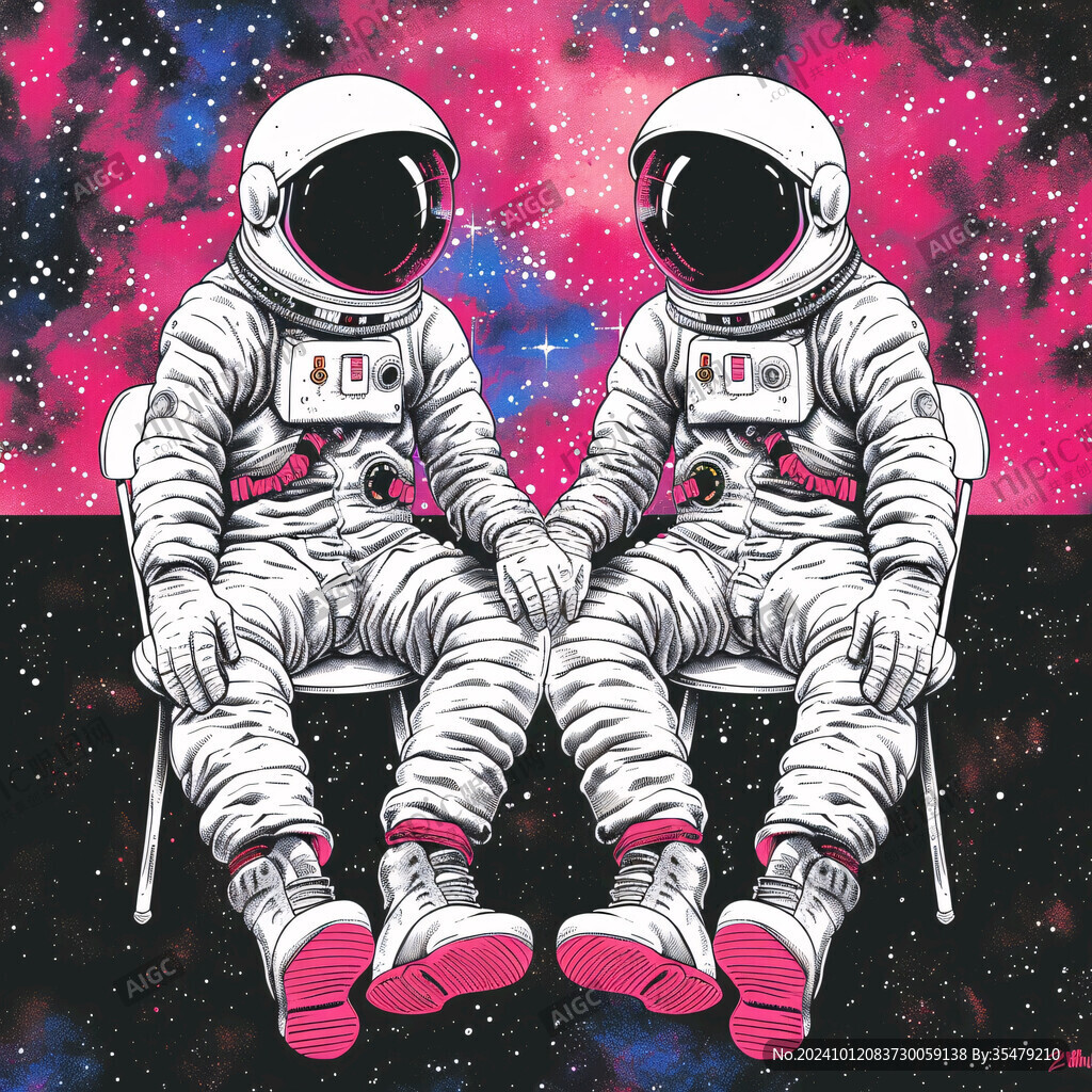 太空人插畫
