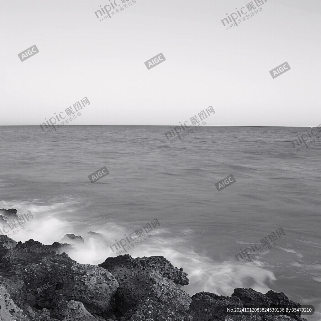 大海海景黃渤海分界線
