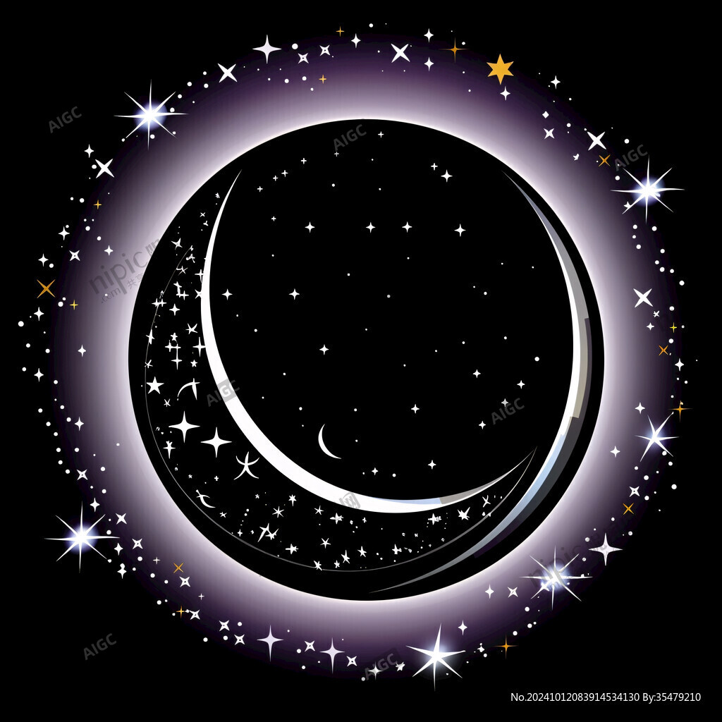 圓形星空裝飾畫