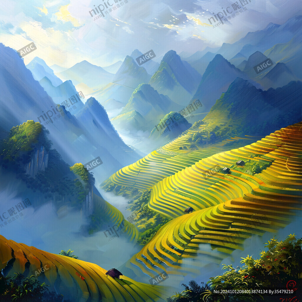 中國風(fēng)玉米地茶園
