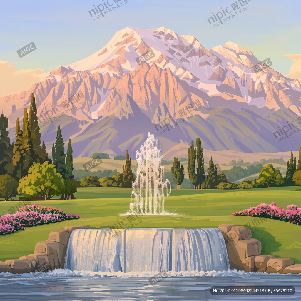 山水景觀噴泉