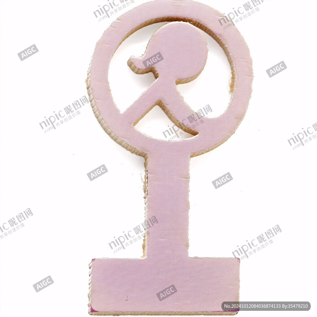 粉色立體字9