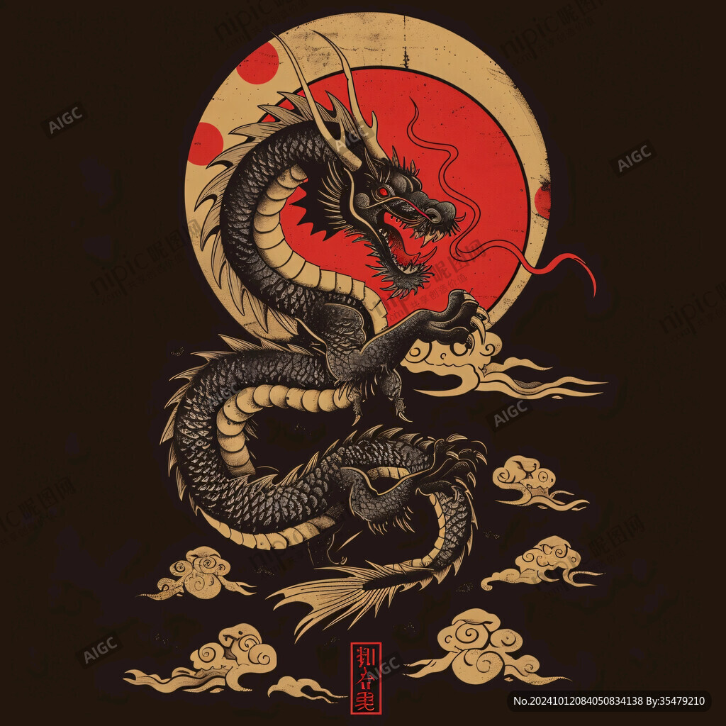 國潮生肖龍