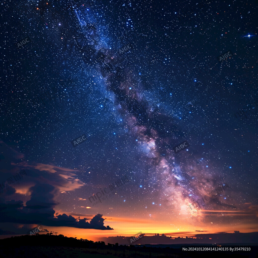 銀河系夜空星空墻紙