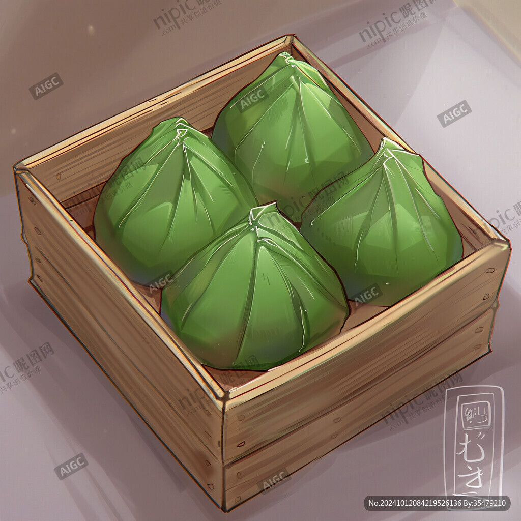 芭樂水果盒插畫