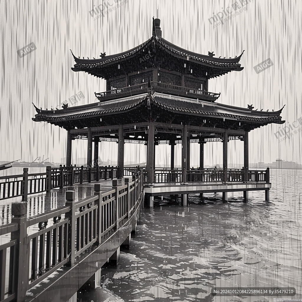 木亭子水墨江南