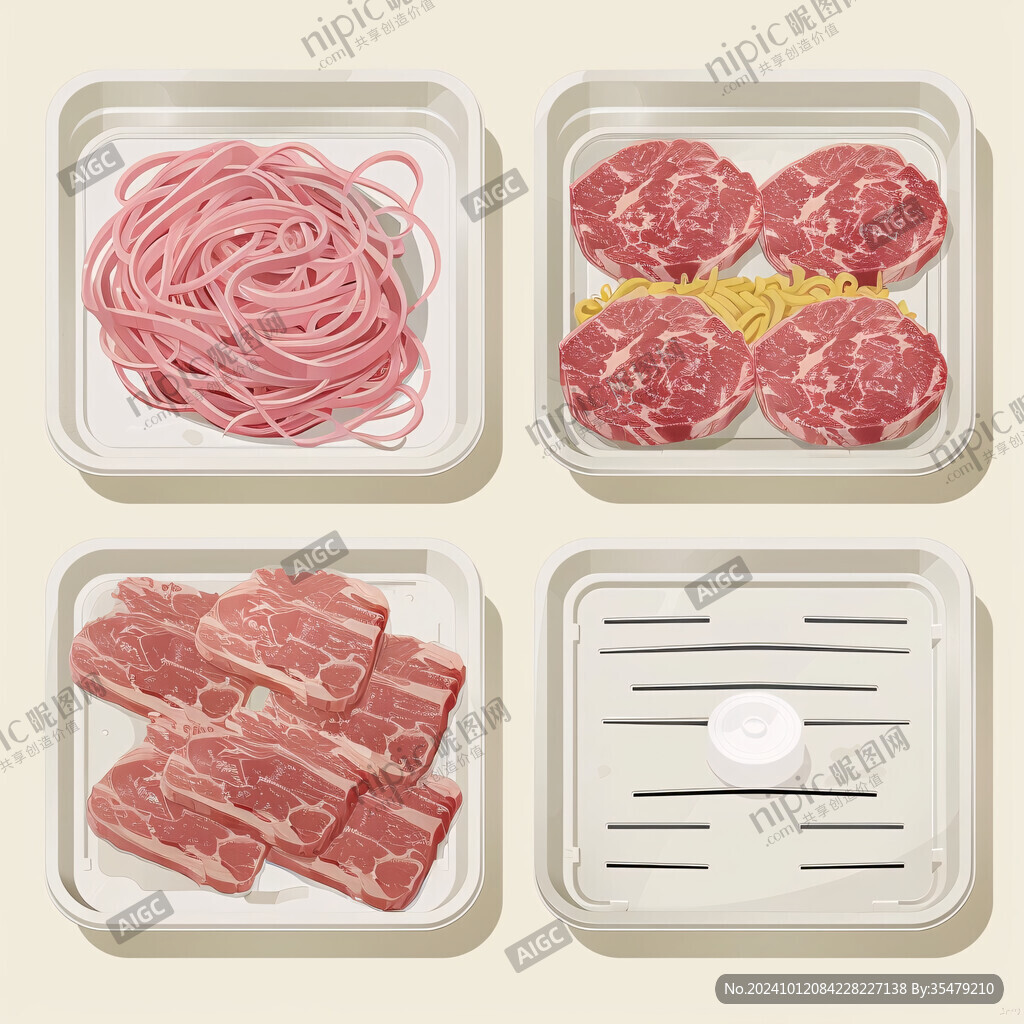 牛肉冷面插畫