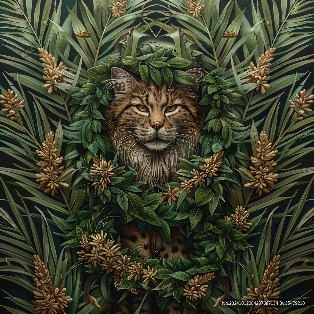 植物動物背景墻