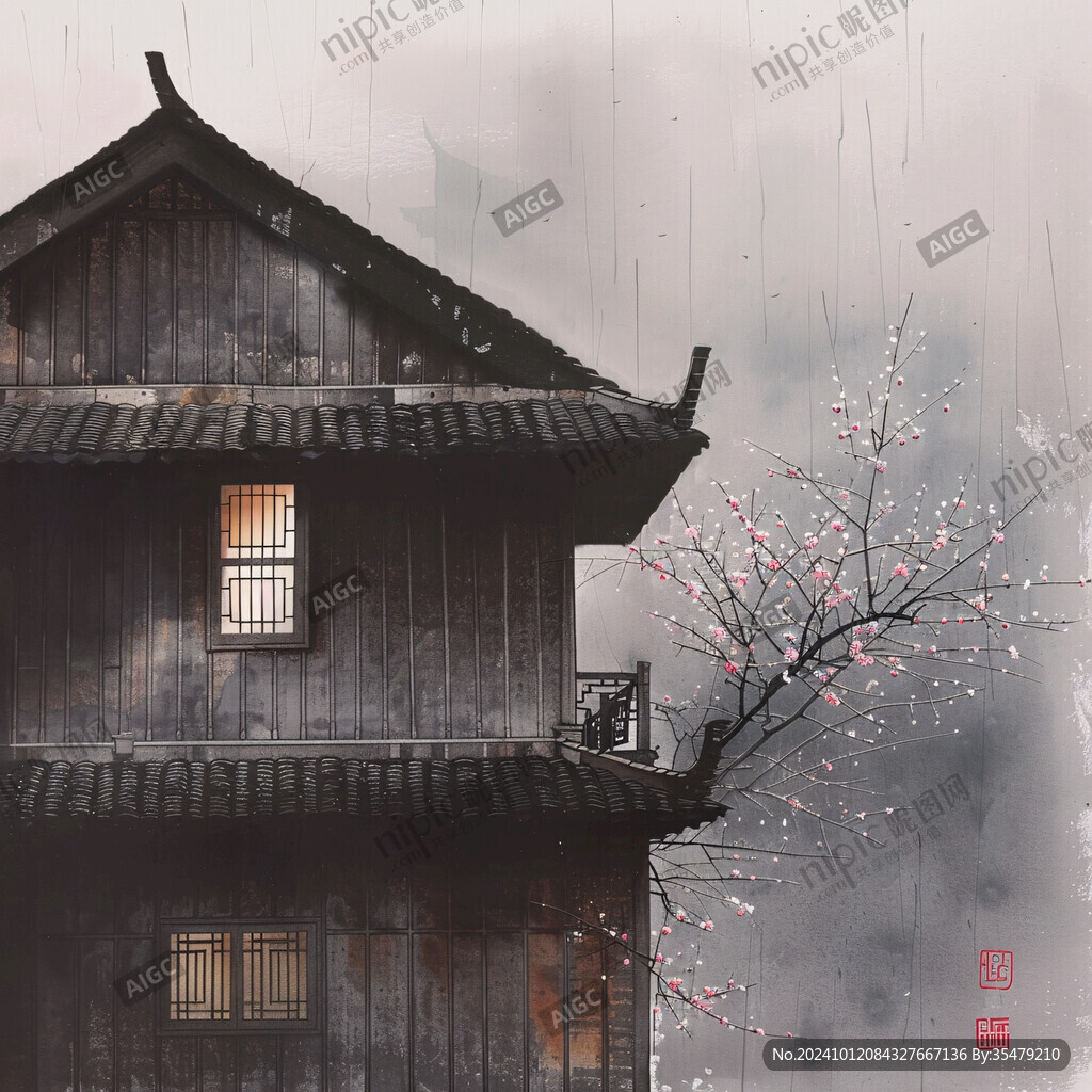 煙雨樓插畫