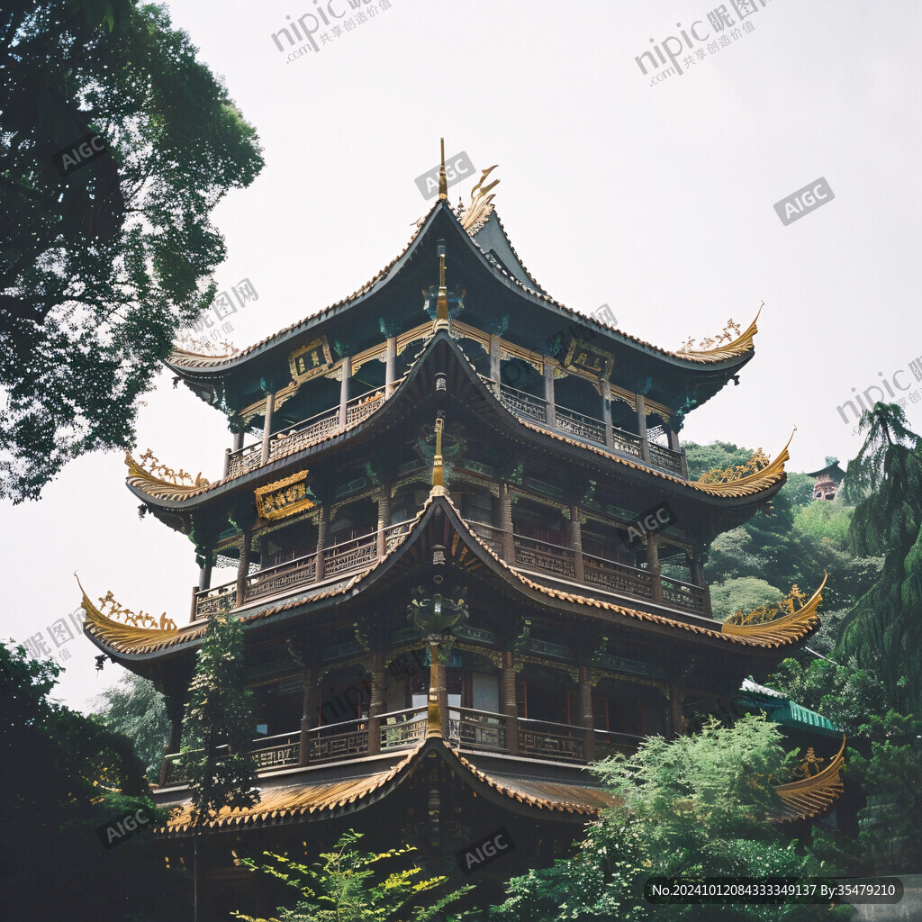 建筑黃鶴樓