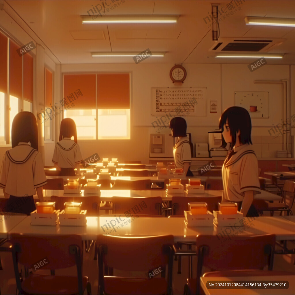 夕陽下的教室