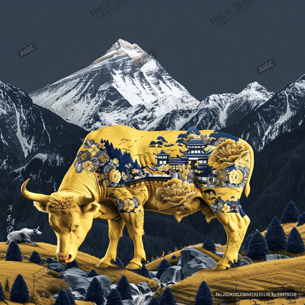 珠穆拉瑪峰插畫