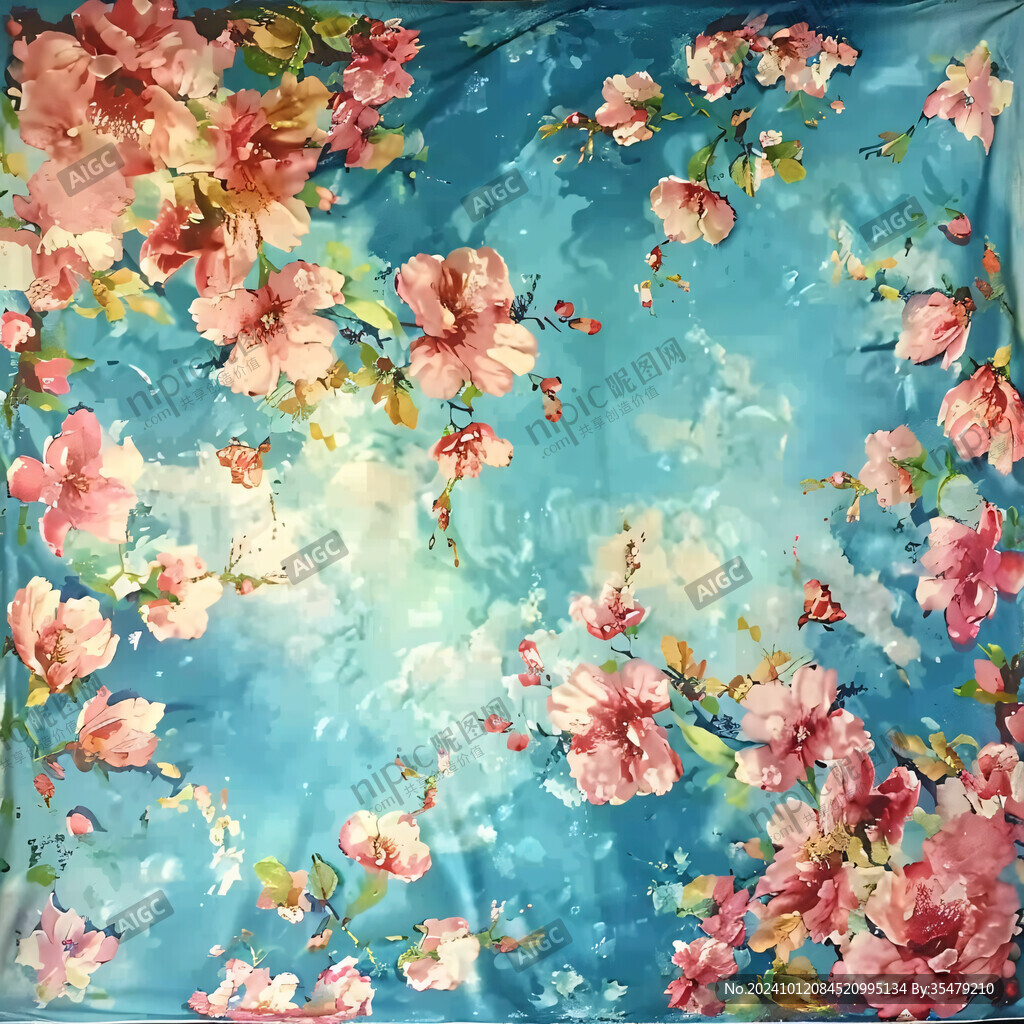 花朵軟膜背景