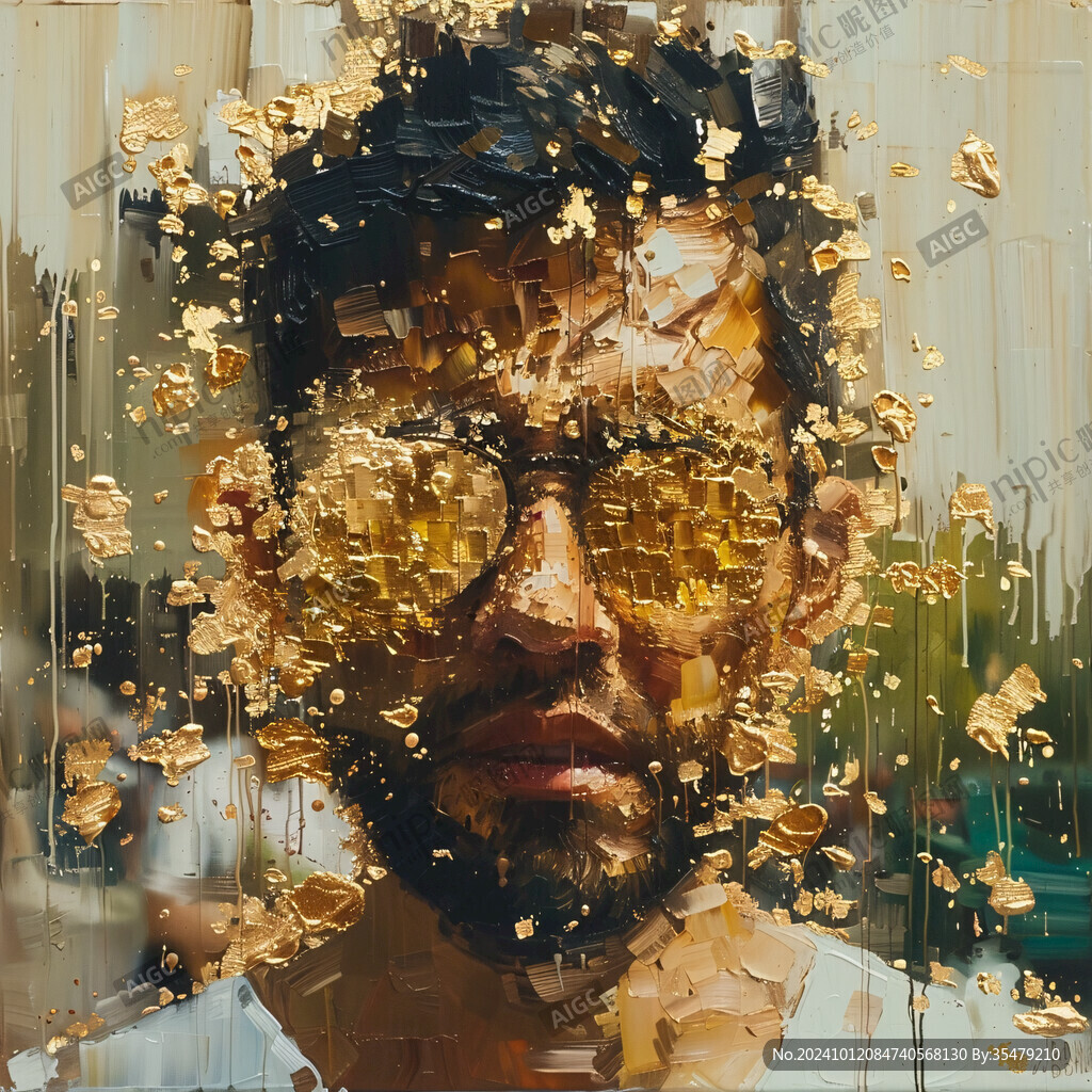 數字肖像插畫