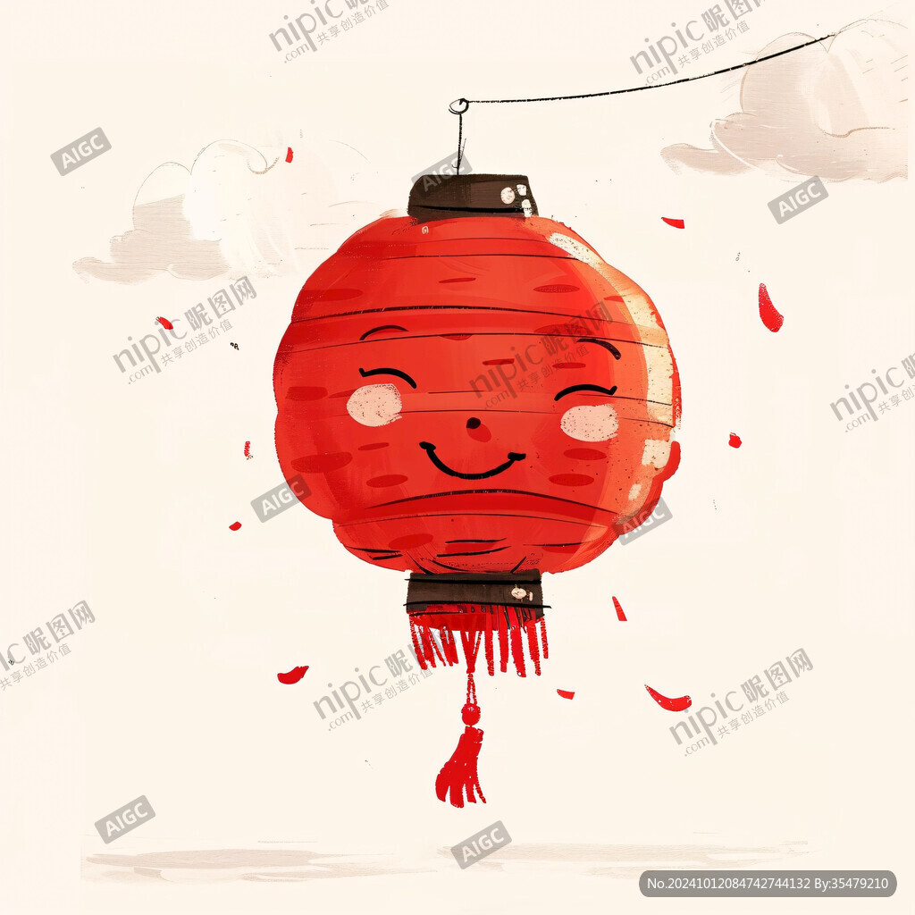 紅燈籠插畫