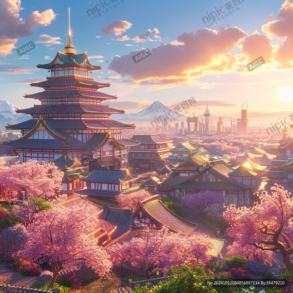 古代宮殿建造場景