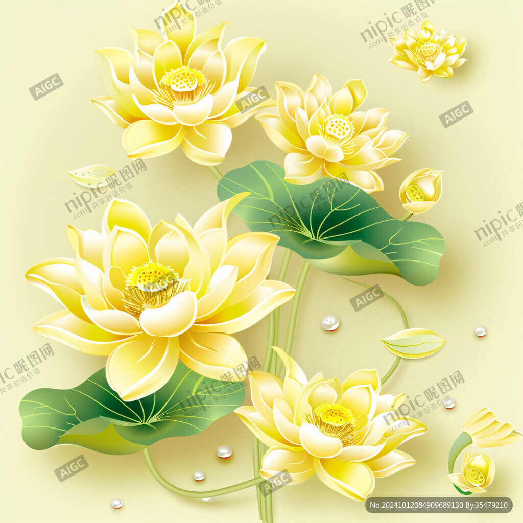 金色荷花壁紙