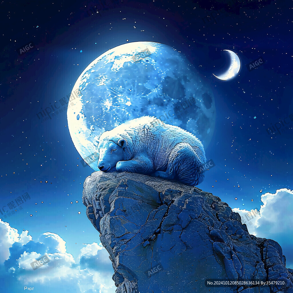 夢幻夜晚立體畫