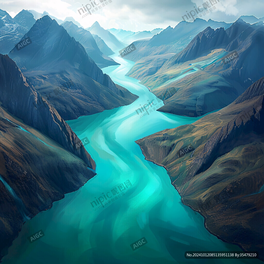 河流河水水資源高山