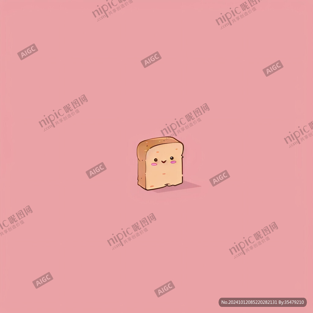 吐司面包片插畫