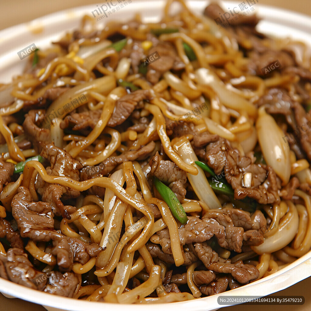 牛餐肉炒莜面
