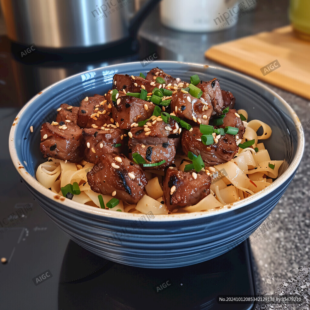 香辣牛腩莜面