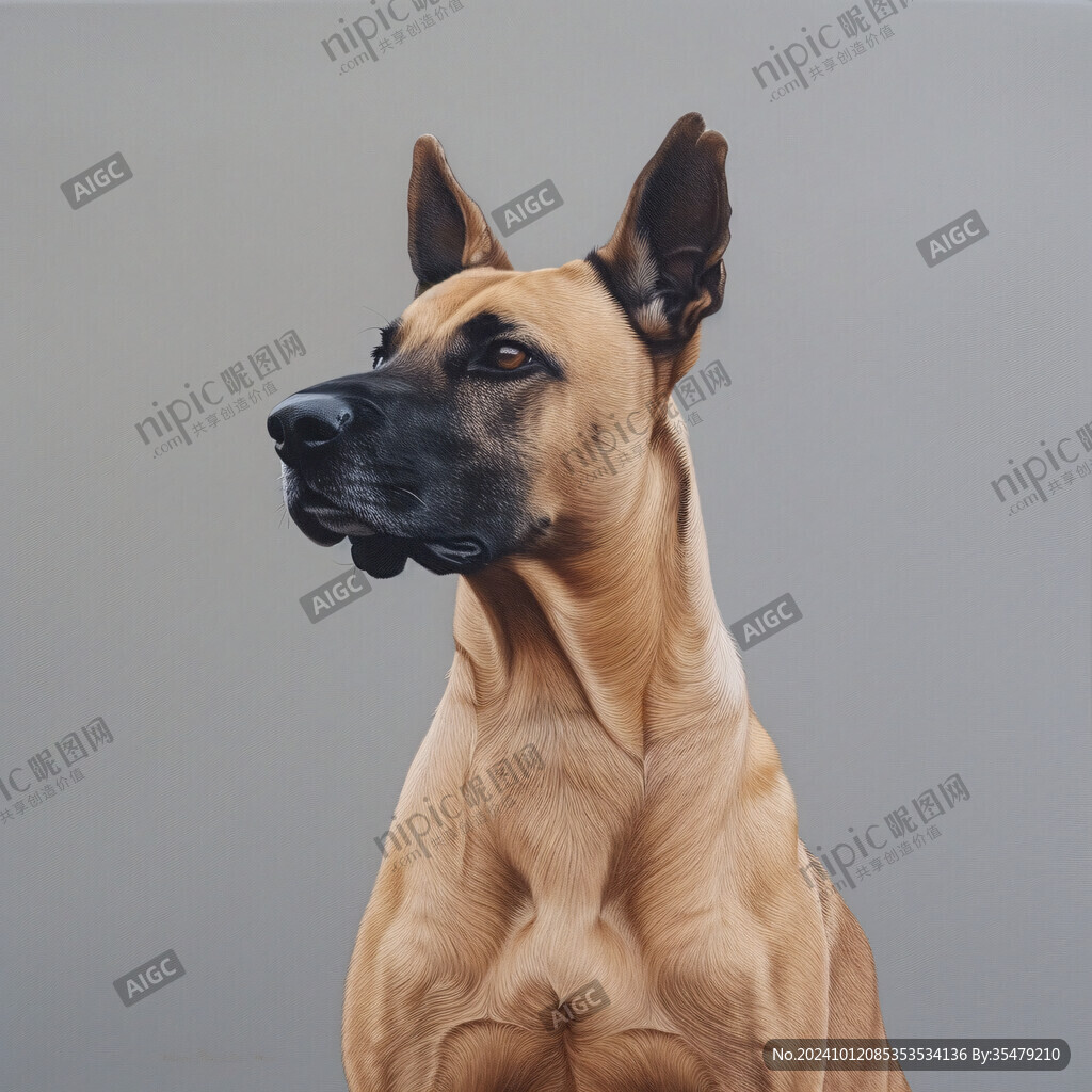 狗狗寫實插畫