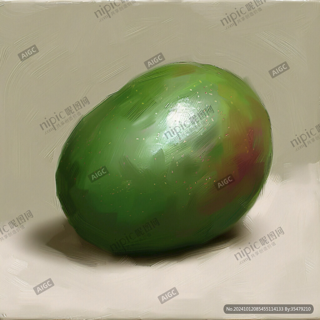 綠寶石李子插畫