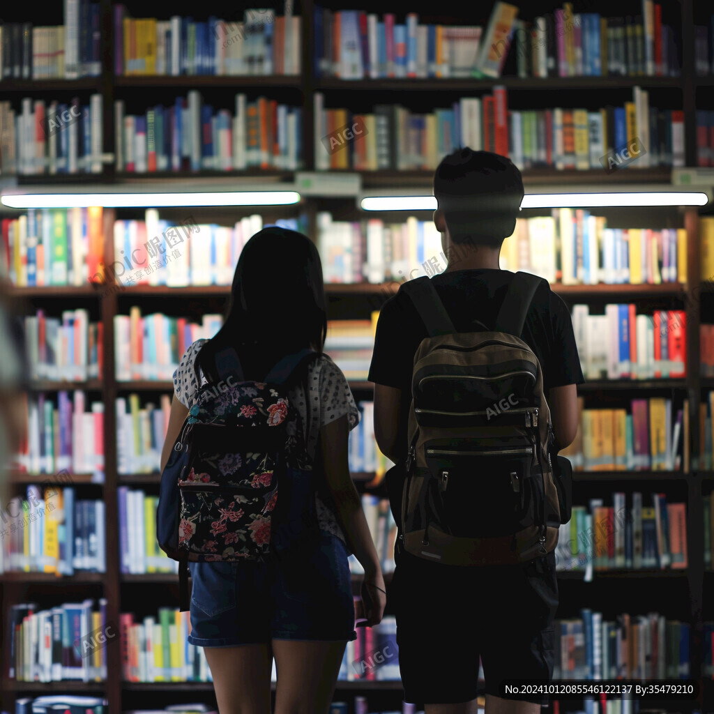 去圖書館看書