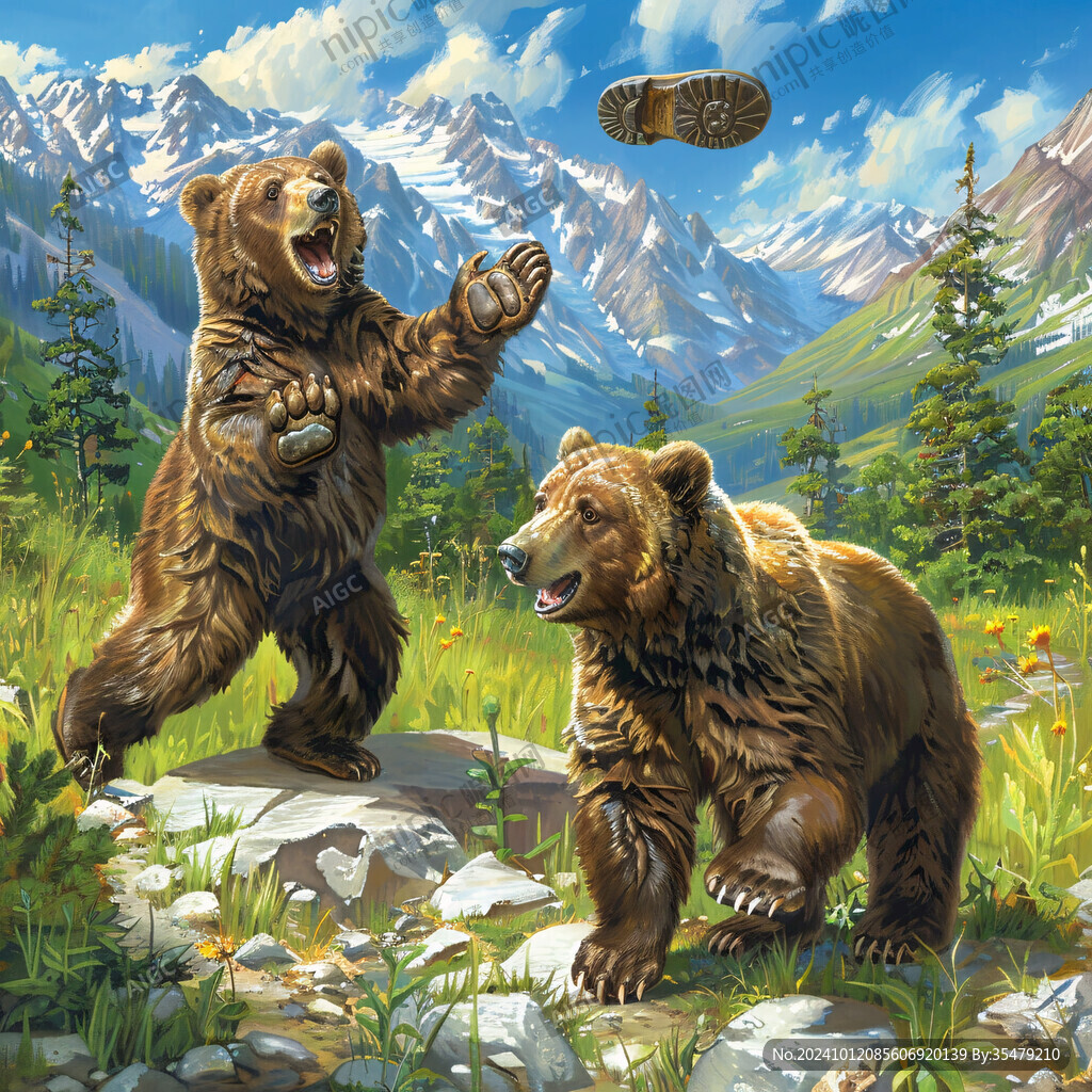 卡通寫實漫畫野生動物