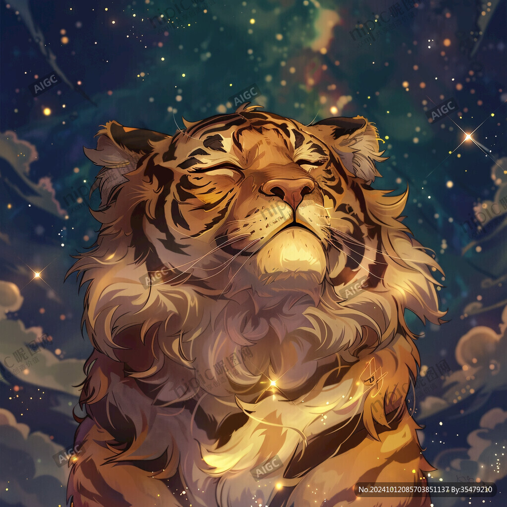 動物星空圖案