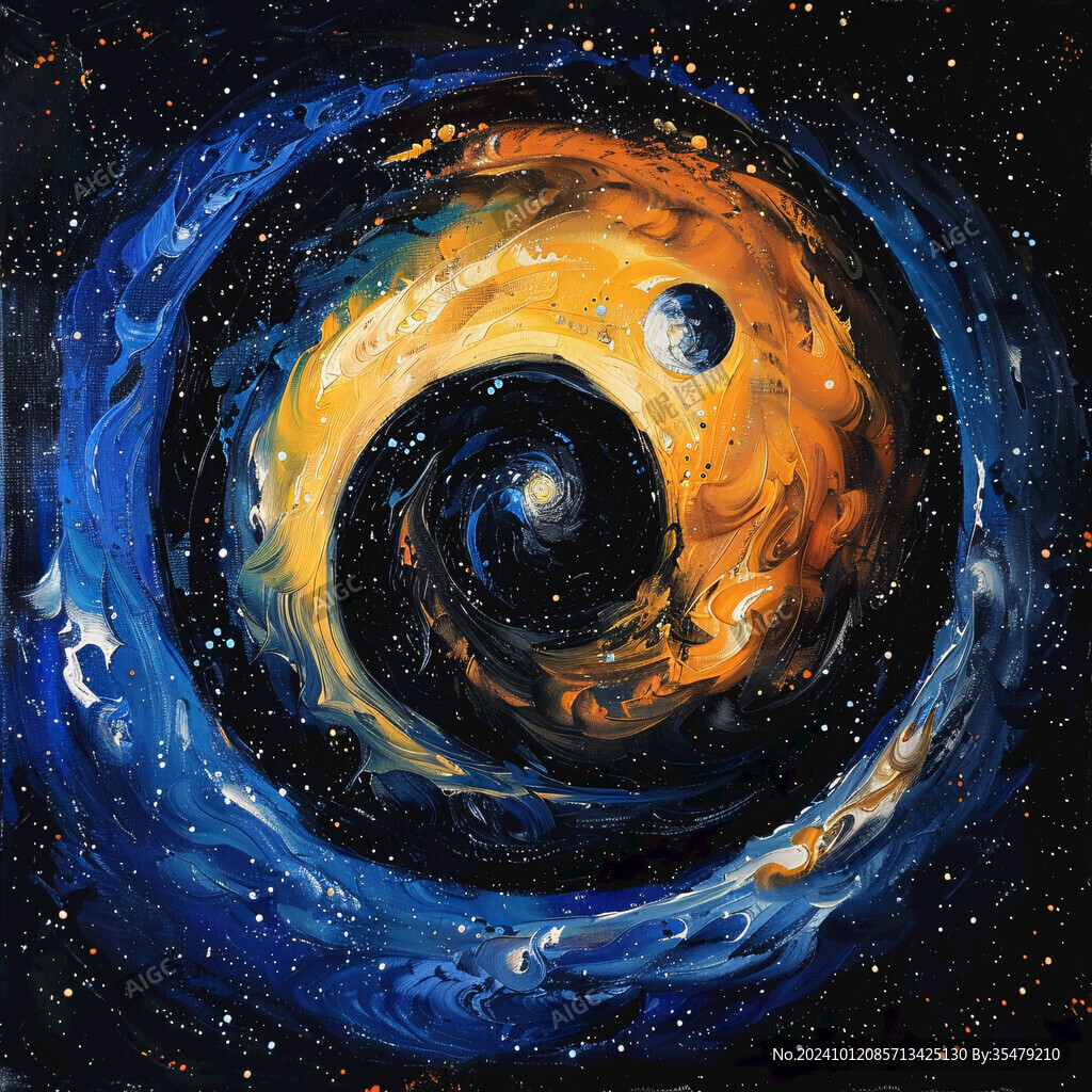 旋渦星空裝飾畫(huà)