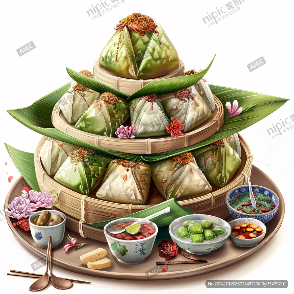 插畫粽子手繪