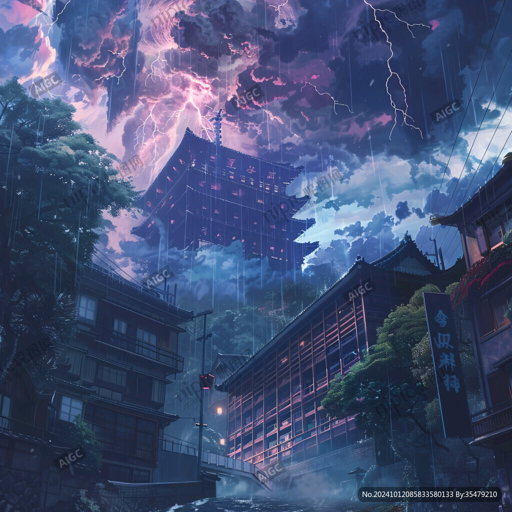 煙雨插畫(huà)