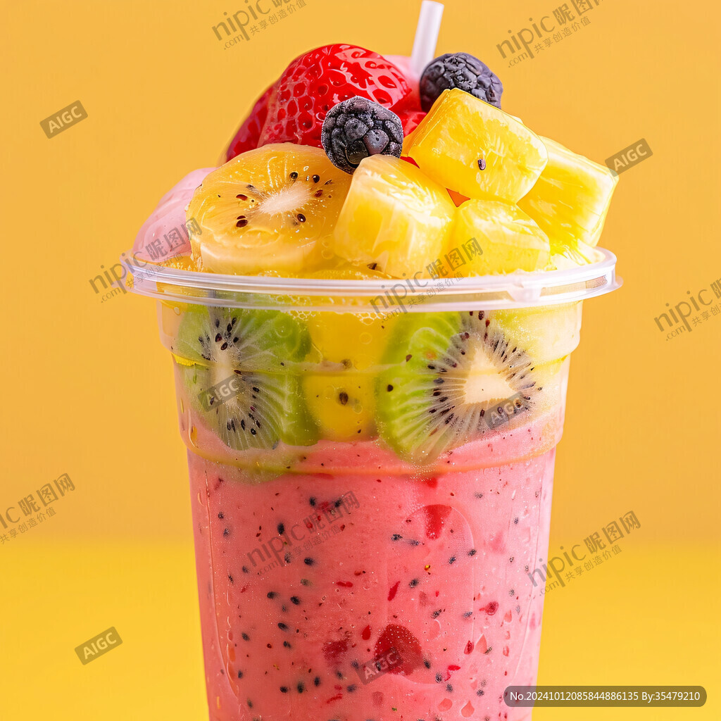 水果撈小吃夏日飲品
